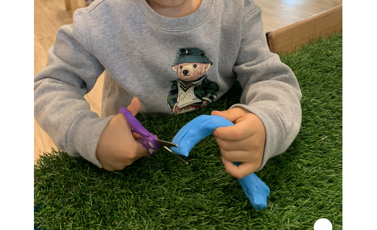 A child building skills through therapy 7
